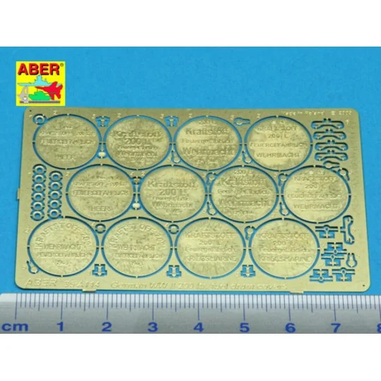 German WW II 200 Itr. fuel drum covers, 1/35 - Aber Models 35 A114