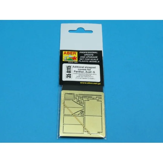 Aditional shrapnel covers for Panther.G - Aber Models 35 A115