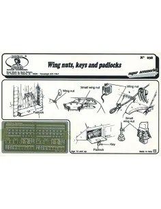 Wing nuts, keys and padlock, 1/35 - Royal Model RM038