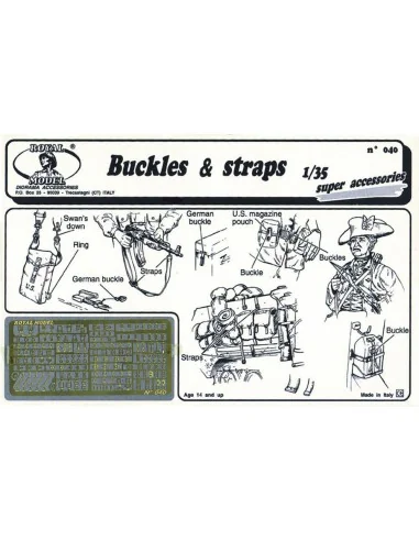 Buckle & straps, 1/35 - Royal Model RM040