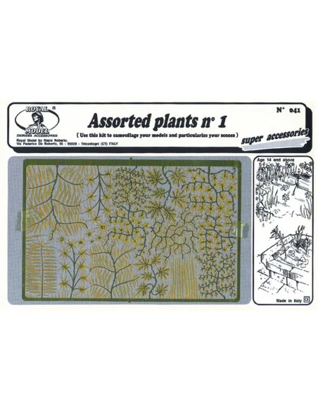 Assorted plants n.1, 1/35 - Royal Model RM041