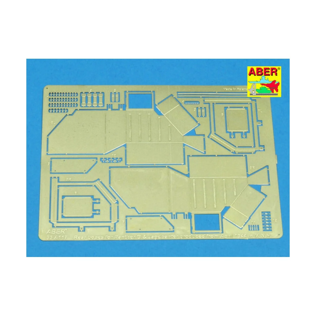 Rear boxes for Panther G from M.N.H., 1/35 - Aber Models 35 A117