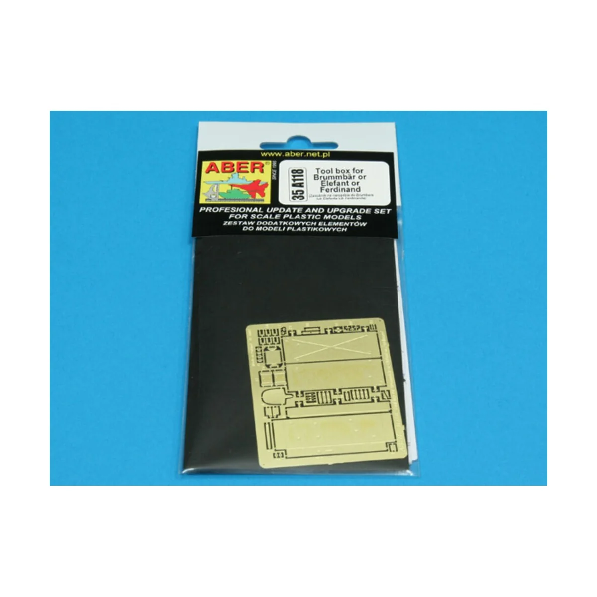 Tool box for Brummbar, Ferdinand, 1/35 - Aber Models 35 A118 Tool box for Brummbar, Ferdinand, 1/35 - Aber Models 35 A118