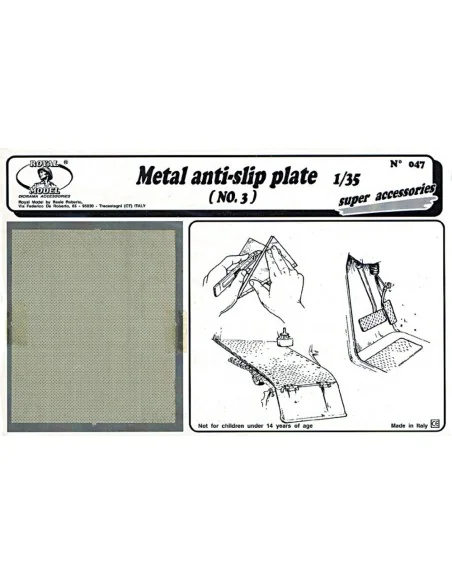 Metal anti-slip plate n.3, 1/35 - Royal Model RM047