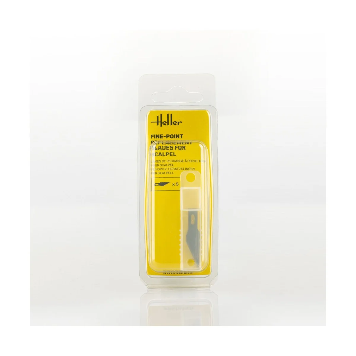 Fine-point replacement blades for scalpel (5 pieces) - Heller 99008