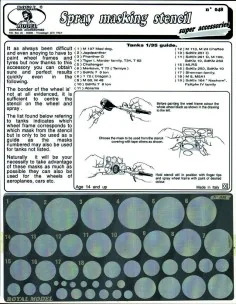 Spray masking stencil, 1/35 - Royal Model RM048