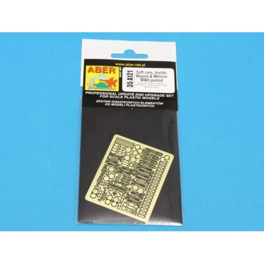 Wipers & mirrors WWII period, 1/35 - Aber Models 35 A121