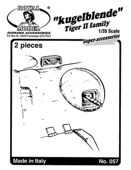 Kugelblende tiger II family, 1/35 - Royal Model RM057