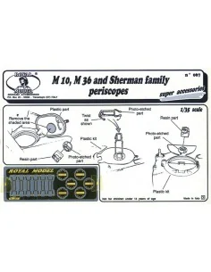 Sherman family periscopes, 1/35 - Royal Model RM067