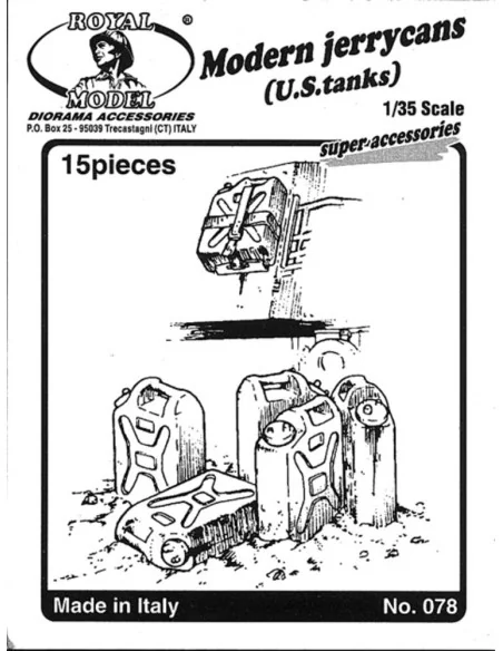 Modern jerricans U.S. tanks, 1/35 - Royal Model RM078