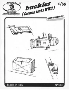 Buckles German tank, 1/35 - Royal Model RM085
