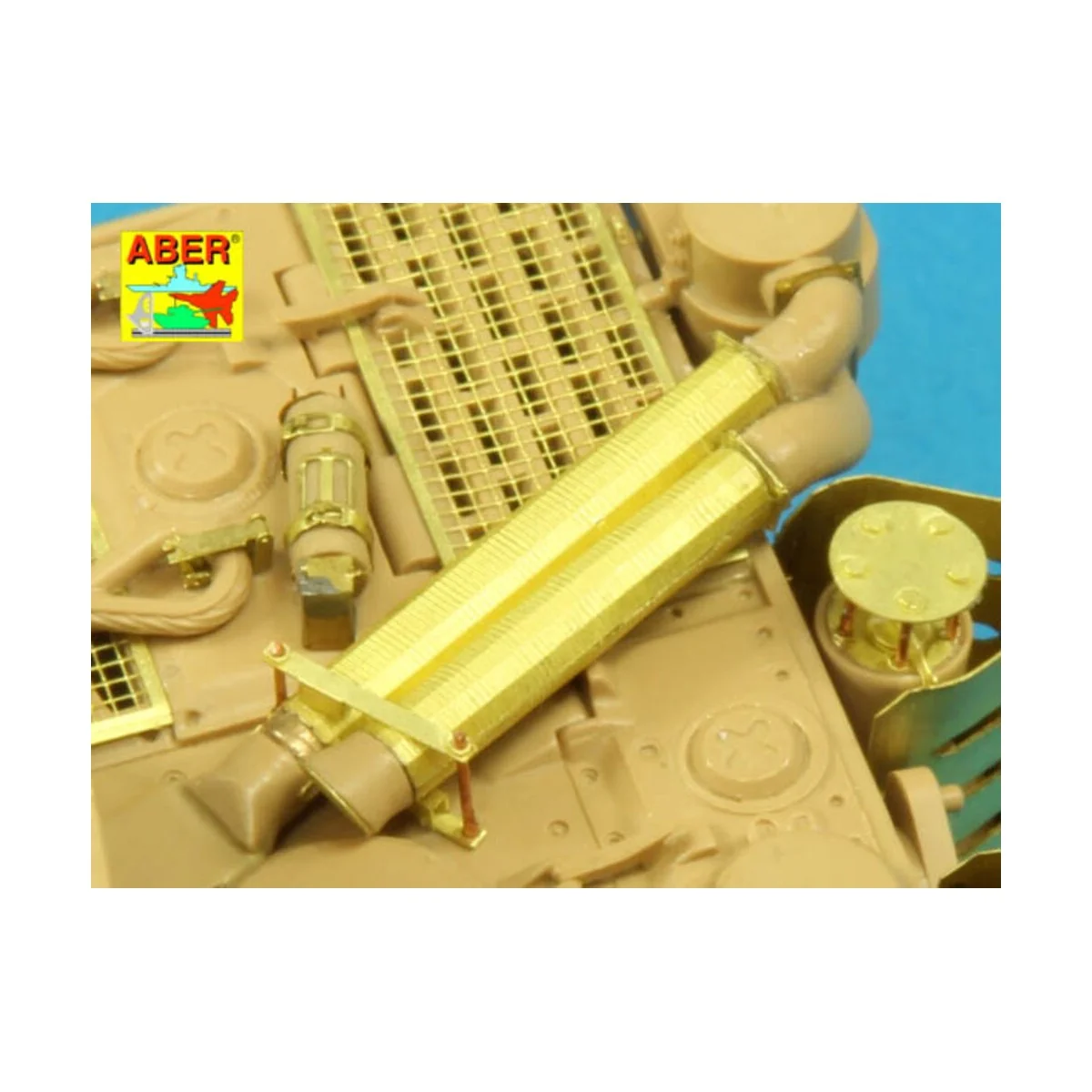 Feifel air cleaners tubes for early Tiger I, Ausf.E, 1/35 - Aber Mo... Feifel air cleaners tubes for early Tiger I, Ausf.E, 1/35 - Aber Mo...