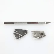 Aluminium scalpel with fine-pointed blade - Heller 99009