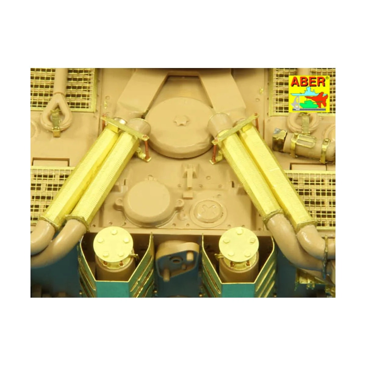 Feifel air cleaners tubes for early Tiger I, Ausf.E, 1/35 - Aber Mo... Feifel air cleaners tubes for early Tiger I, Ausf.E, 1/35 - Aber Mo...