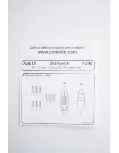 Bismarck 6 m Cutter 2pcs. f.TRU, 1/200 - CMK 129-NS015 2