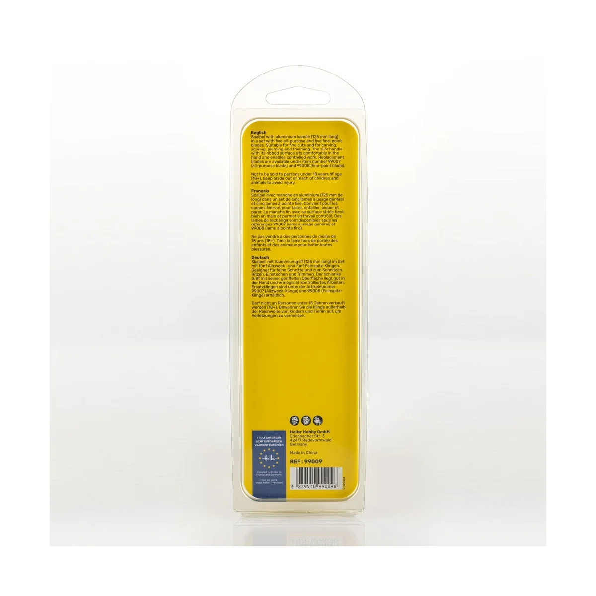 Aluminium scalpel with fine-pointed blade - Heller 99009