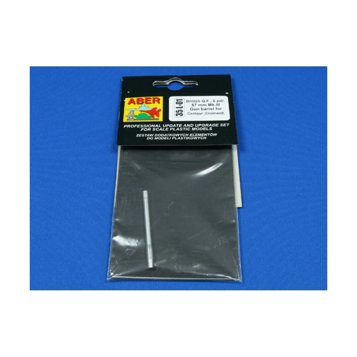 Cromwell 57mm gun barrel Mk.III, 1/35 - Aber Models 35 L-001 Cromwell 57mm gun barrel Mk.III, 1/35 - Aber Models 35 L-001
