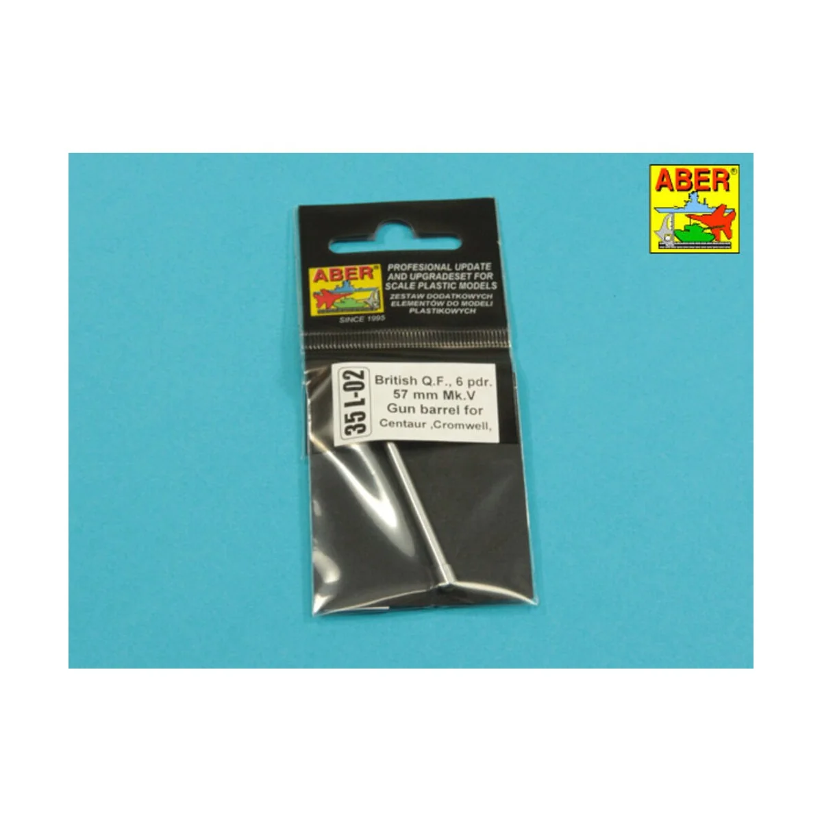 Cromwell 57mm gun barrel Mk.V - Aber Models 35 L-002