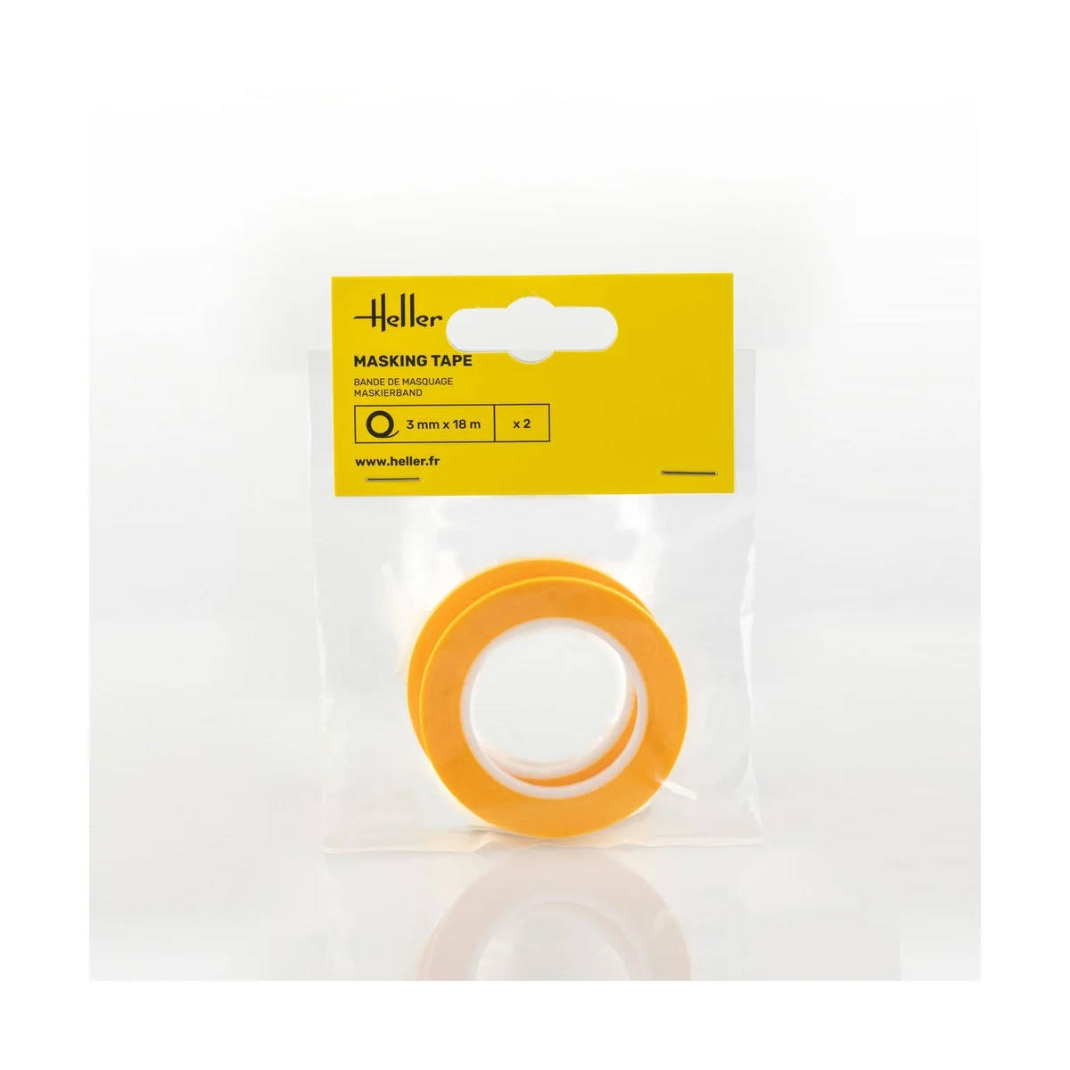 Masking tape 3 mm x 18 m (2 pieces) - Heller 99011