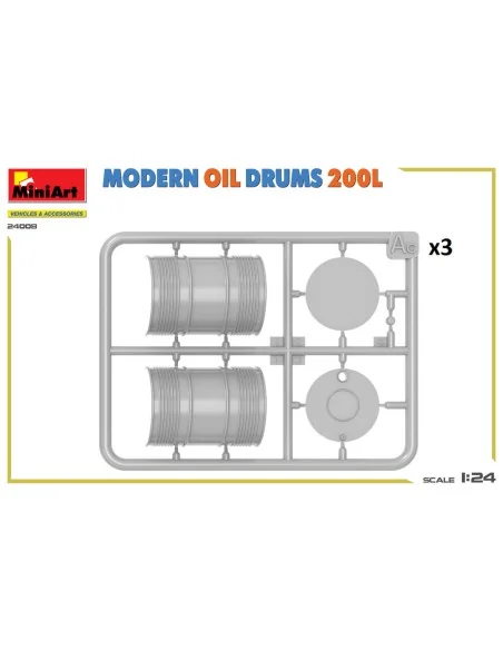 Modern Oil Drums 200L, 1/24 - MiniArt 24008