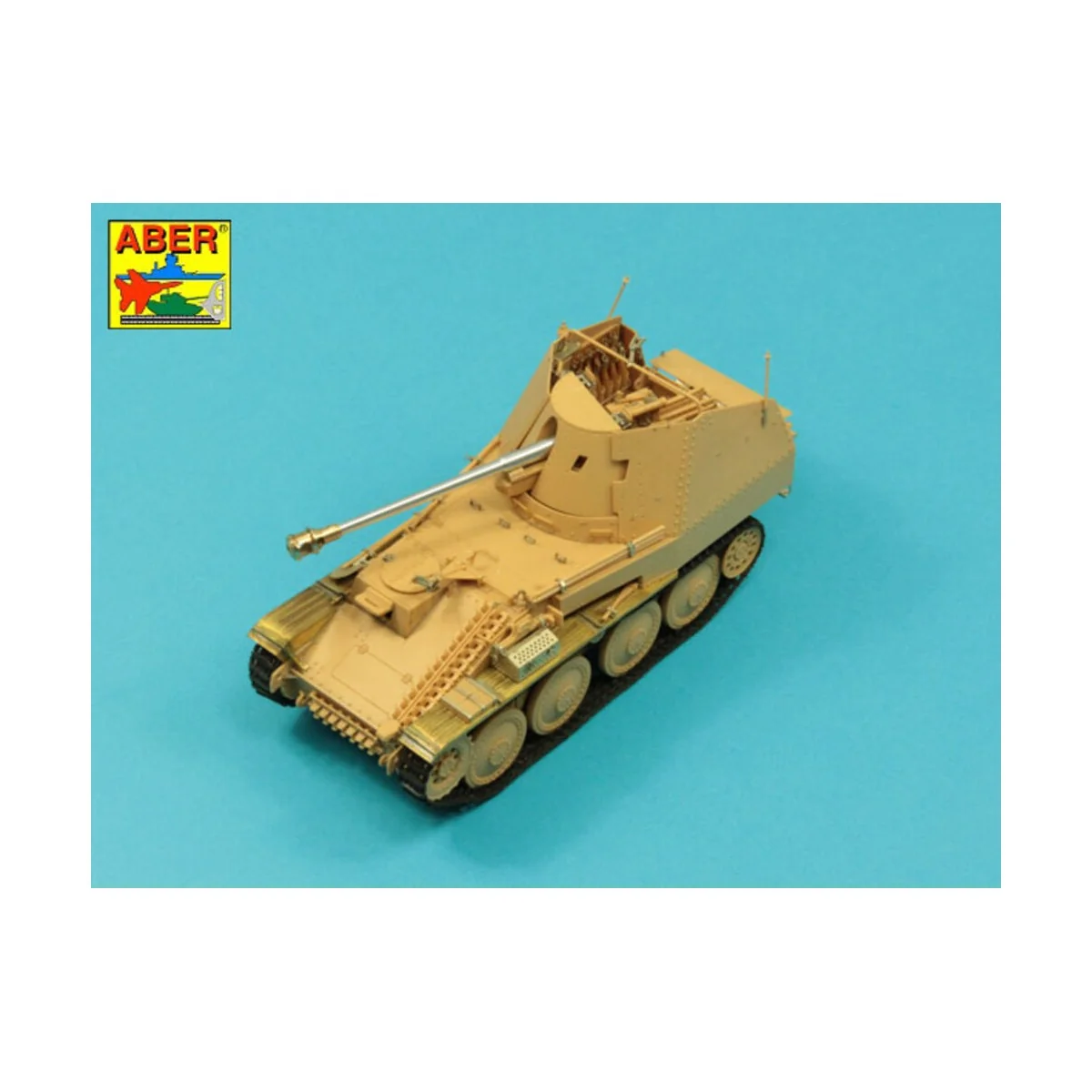 Pak 40/3 barrel with muzzle brake Marder III M - Aber Models 35 L-005N