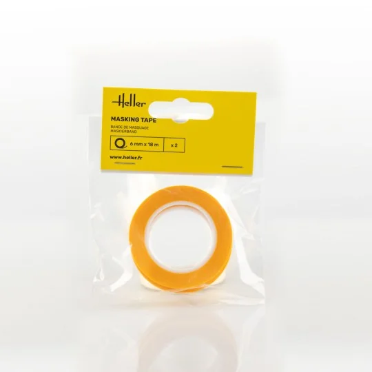 Masking tape 6 mm x 18 m (2 pieces) - Heller 99012