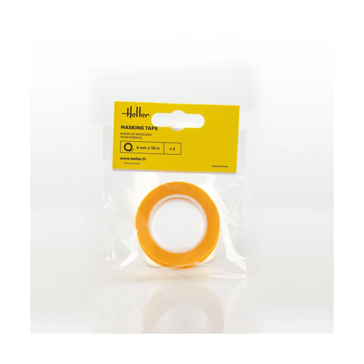 Masking tape 6 mm x 18 m (2 pieces) - Heller 99012