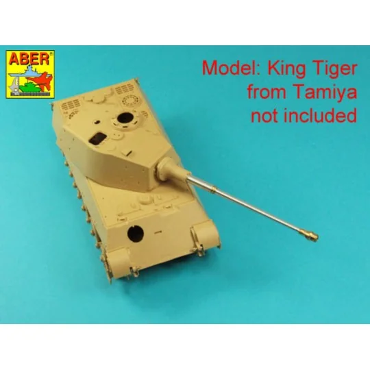 German 88mm KwK 43/3 L/71 Tiger B Serien-Turm, Late Barrel, 1/35 - ...