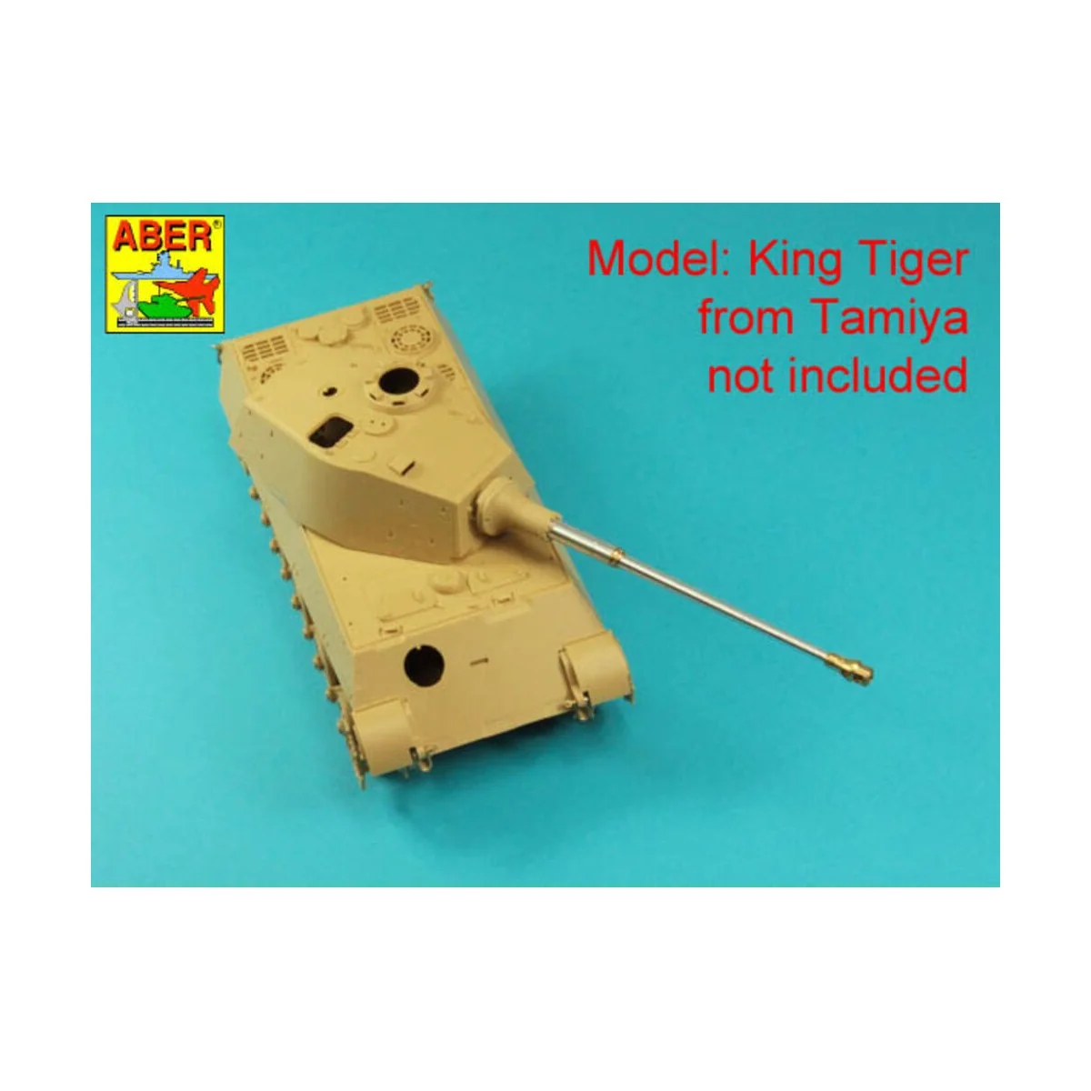German 88mm KwK 43/3 L/71 Tiger B Serien-Turm, Late Barrel, 1/35 - ...