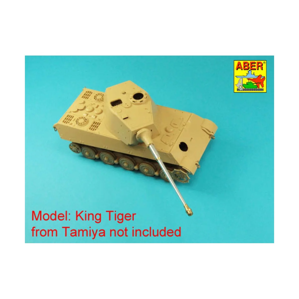 German 88mm KwK 43/3 L/71 Tiger B Serien-Turm, Late Barrel, 1/35 - ...