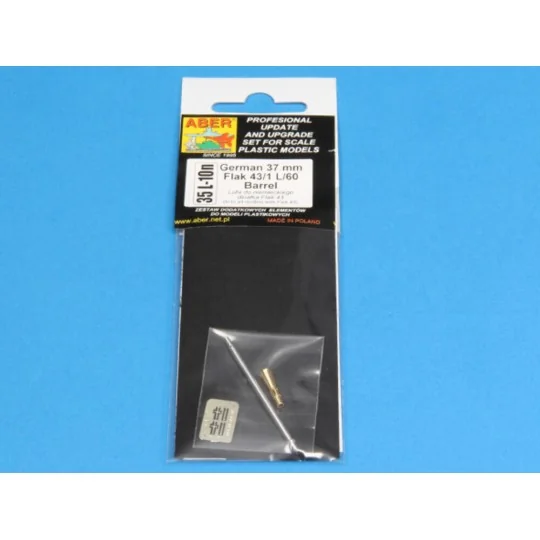 German 37mm Flak 43/1 L/60 Barrel, 1/35 - Aber Models 35 L-010N German 37mm Flak 43/1 L/60 Barrel, 1/35 - Aber Models 35 L-010N