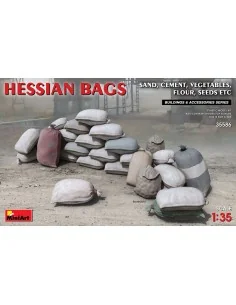 Hessian Bags(sand, cement, vegetables, flour etc), 1/35 - MiniArt 3...