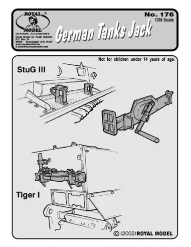 Jack with bracket, 1/35 - Royal Model RM176