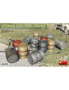 German 200L Fuel Drum Set WW2, 1/35 - MiniArt 35597