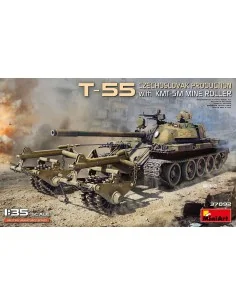 T-55 Czechoslovak Production with KMT-5M Mine Roller, 1/35 - MiniAr...