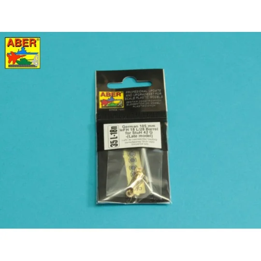German 105mm leFH 18L/28 Barrel for StuH42G -(Late model), 1/35 - A...