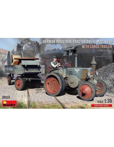 German Industrial Tractor D8511 Mod. 1936 with Cargo Trailer (1 Fig...