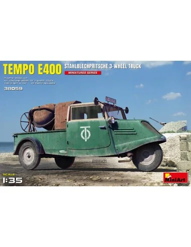 Tempo E400 StahlblechPritsche 3-Wheel Truck, 1/35 - MiniArt 38059