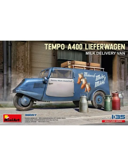 Tempo A400 Lieferwagen. Milk Delivery Van, 1/35 - MiniArt 38057