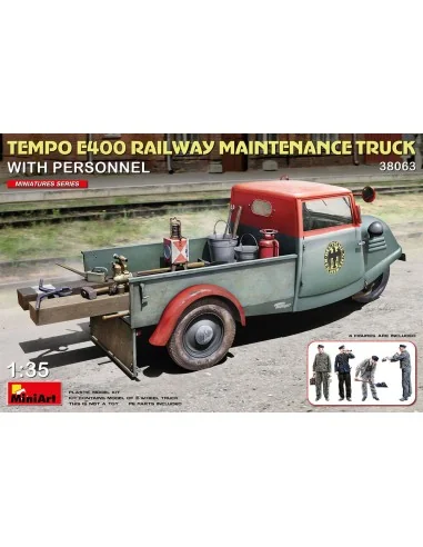 Tempo E400 Railway Maintenance Truck with Personnel, 1/35 - MiniArt...