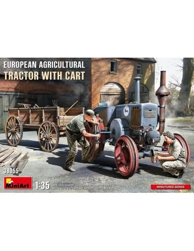 European Agricultural Tractor with Cart, 1/35 - MiniArt 38055