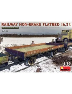 Railway Non-brake Flatbed 16, 5 t, 1/35 - MiniArt 39004