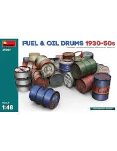 Fuel & Oil Drums 1930-50s, 1/48 - MiniArt 49007