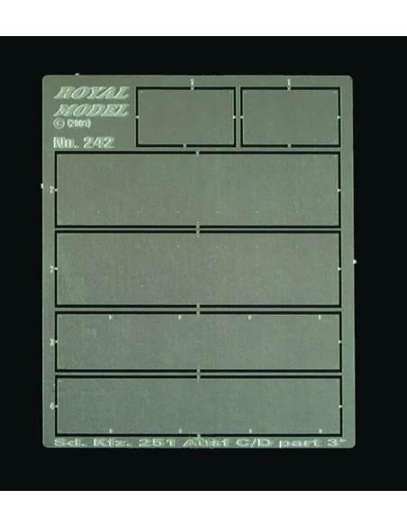 Sd. 251 C/D Interior Armour Plates (for Tamiya kit), 1/35 - Royal M...
