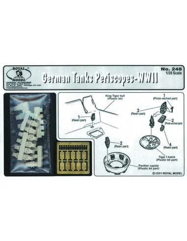 [NO_DESC] German tank periscopes, 1/35 - Royal Model RM248
