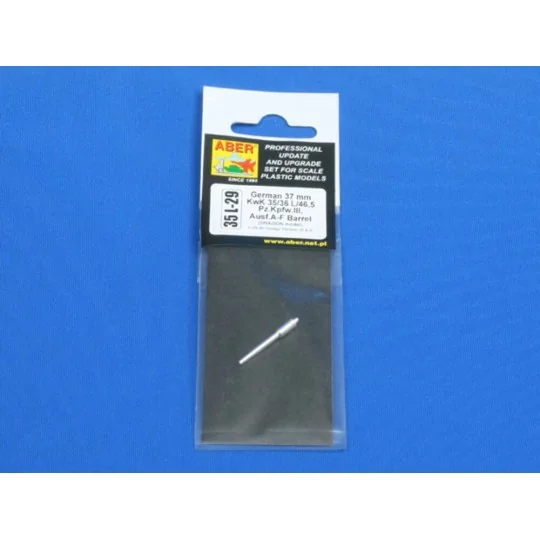 German 37mm 35/36L/46,5 Pz.Kpfw.III,Ausf.A-F Barrel - Aber Models 3...