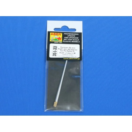 Germ50mm KwK39L/60 Barr for Pz.Kpfw.IIIAusf. J (late)L, M, 1/35 - A...