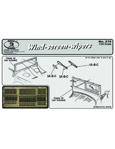 Wind screen wipers, 1/35 - Royal Model RM276