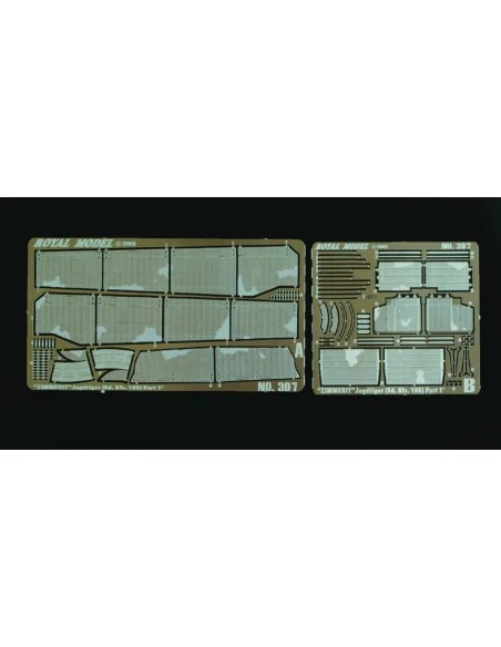 Scraped Zimmerit Jagdtiger Part 1 (for Dragon kit), 1/35 - Royal Mo...