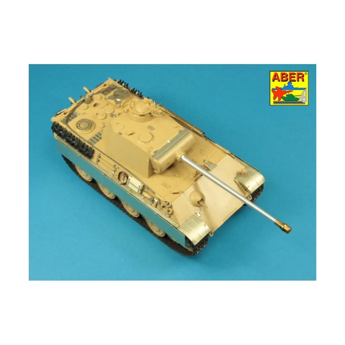 7, 5cm gun barrel for Panther Ausf.G Late -Tamiya, 1/35 - Aber Mode...